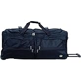 Rockland Rolling Duffel Bag, Black, 36"