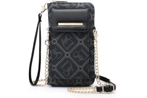 Dasein Vegan Leather Crossbody Bag for Women Cellphone Purse Shoulder Bag Credit Card Wallet Case Wristlet with Multi Pockets