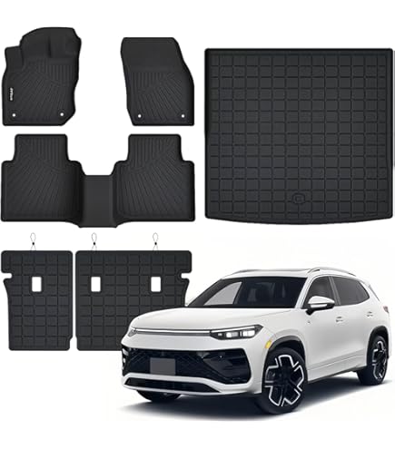 Ruiya Voor VW Tiguan 3 2024 2025 Antislip Interieur Matten, Rubber Auto Vloermatten Armsteun Bescherming Groef Interieur Deurmatten Rubberen Matten VW Tiguan Accessoires Ruiya Voor VW Tiguan 3 2024 2025 Antislip Interieur Matten, Rubber Auto Vloermatten Armsteun Bescherming Groef Interieur Deurmatten Rubberen Matten VW Tiguan Accessoires