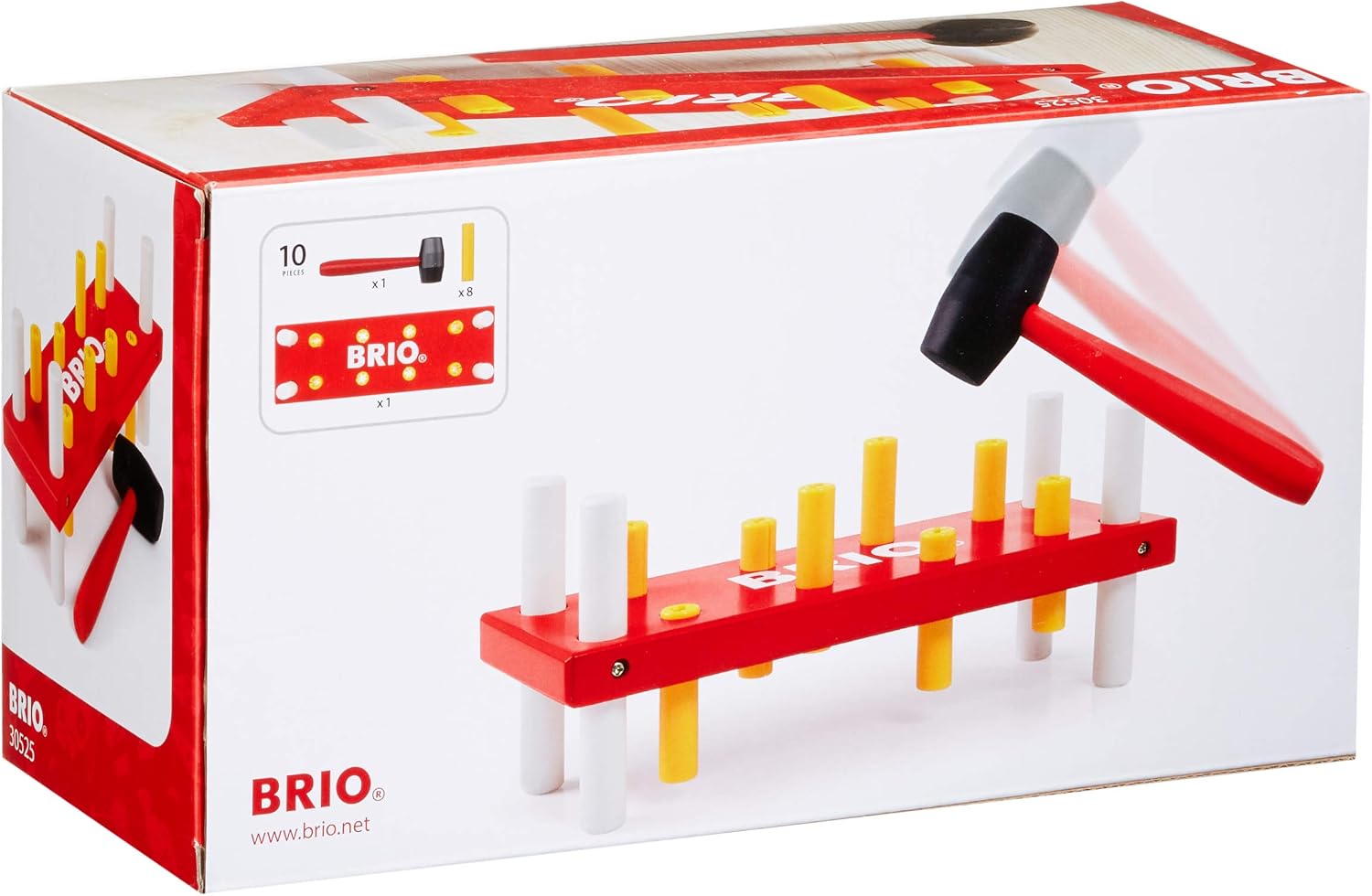 Brio - TAP'TAP Red Hammering Bench, 30525, Small - Image 3