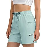 Women's Hiking Cargo Casual Shorts 6 inches Lightweight Quick Dry Athletic Shorts for Golf Workout Travel Summer 2025