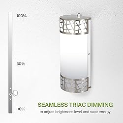 ASD 12 Inch LED Indoor Wall Sconce - Brushed Nickel