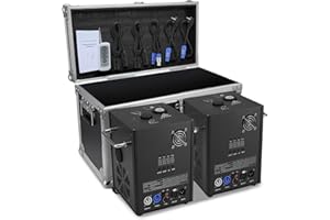 PAIDUN 700W Cold Spark Machine 2 pcs Sparkler Fountain 6–19ft Height Adjustable, with Remote Stage Light Machine Safe & Reusablefor Wedding Party Event Church DJ Show with Air Box（Not Include Material ）