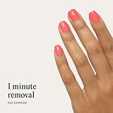 Mylee Be Yourself Gel Nail Wraps 20 Pre-Cured Neon Coral Stickers view 5