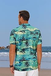 COOFANDY Mens Summer Shirts Beach Linen Shirts