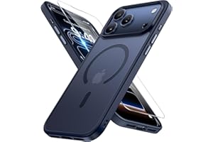 Miracase Magnetic for iPhone 17 Pro Max Case with Screen Protector [Compatible with MagSafe] Slim Thin Phone Case Military-Gr