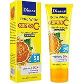 DISAAR BEAUTY Vitamin C Serum Sunscreen SPF 50 PA+++ Moisturizing Rejuvenate Skin Protection UVA/UVB Hydrating 80ml / 2.71fl.oz