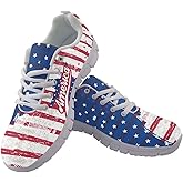 JUDENTIDOS Walking Shoes for Womens Girls Lace Up Lightweight Tennis Shoes Casual Mesh Running Sneakers