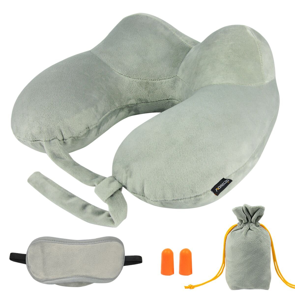 Almohada viaje MORECOO Almohada inflable de Kit de viaje Almohada de viaje