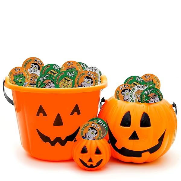 FRUIDLES HALLOWEEN MONSTER MONEY COINS MUNNY, TRICK-OR-TREAT PARTY BAG FILLERS, INDIVIDUALLY WRAPPED IN ORANGE, GREEN, SILVER COIN DESIGN FOILS, KOSHER CERTIFIED DAIRY (2 POUNDS)