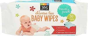 365 Everyday Value, Baby Wipes Travel Size, 30 ct