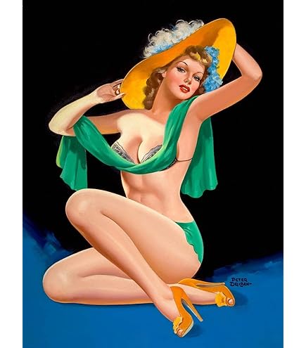 Amazon.com: Magnet Elvgren Sexy Pin-Up Redhead Girl Garter Belt It's a Snap  Magnet Vinyl Magnetic Sheet for Lockers, Cars, Signs, Refrigerator 5" :  Home & Kitchen