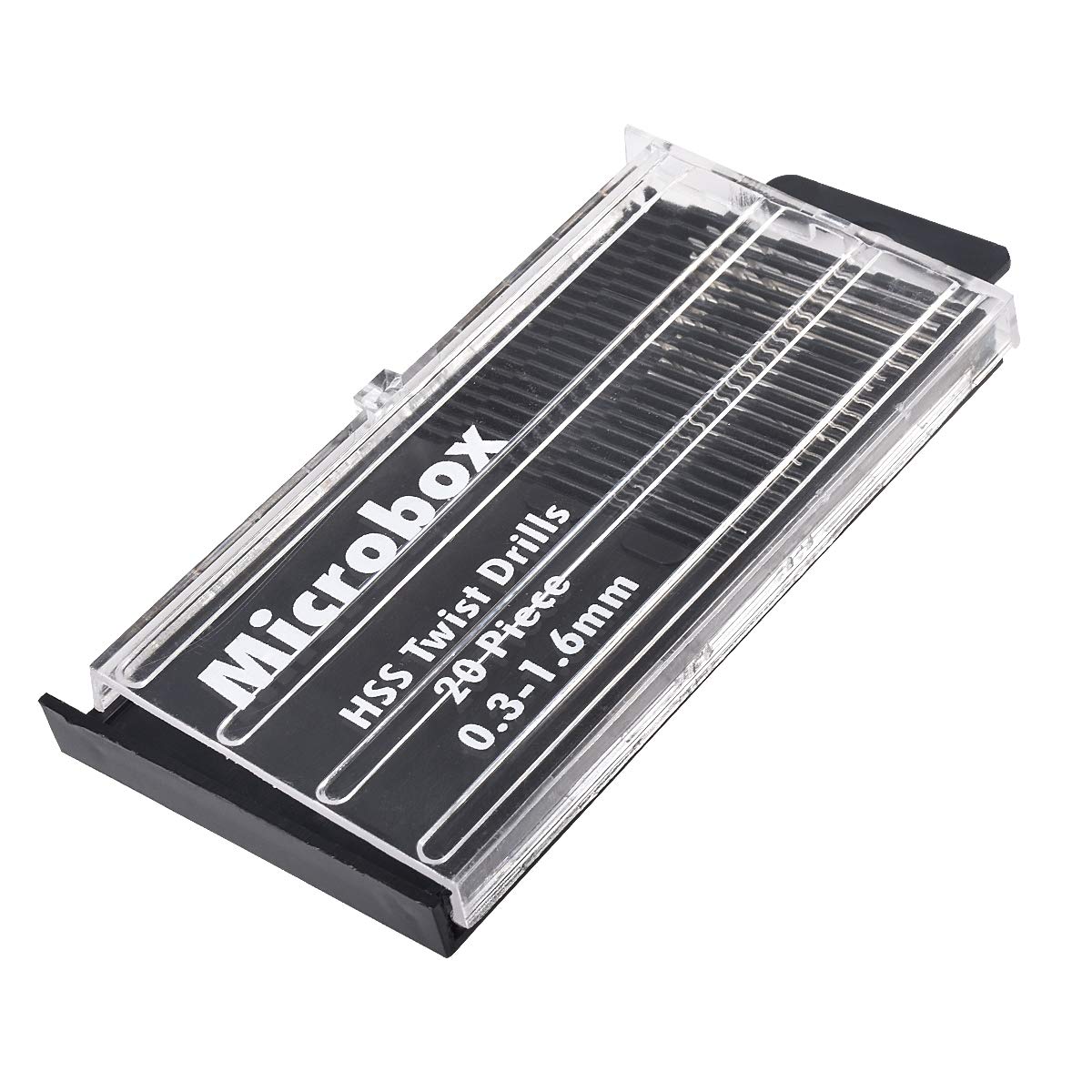 KATUR HSS Mini Micro Drill Bit Set 20Pcs 0.3-1.6mm Shank, Twist Drill DIY Kit Rotary Hand Tools, Mini Clamp Table Bench Hand Drill, Micro High Speed Steel Model Precision Drill