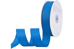 KRYVUS Royal Blue Grosgrain Ribbon, 1 inches x Continuous 50 Yards,Use for Bows DIY Hair Accessories,Gift Wrapping,Craft and Sewing