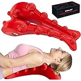 GPSHLUEP Trapezius Trigger Point Massager, Occipital Release Tool, Cervipoint Trigger Point Massager Silicone, Relieve Pain in The Diamond Shaped Muscles of The Neck and Upper Back (red)
