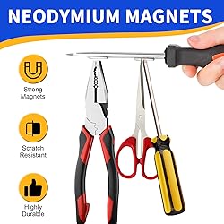 SRENMSMT Powerful Neodymium Bar Magnets, 6 Pack