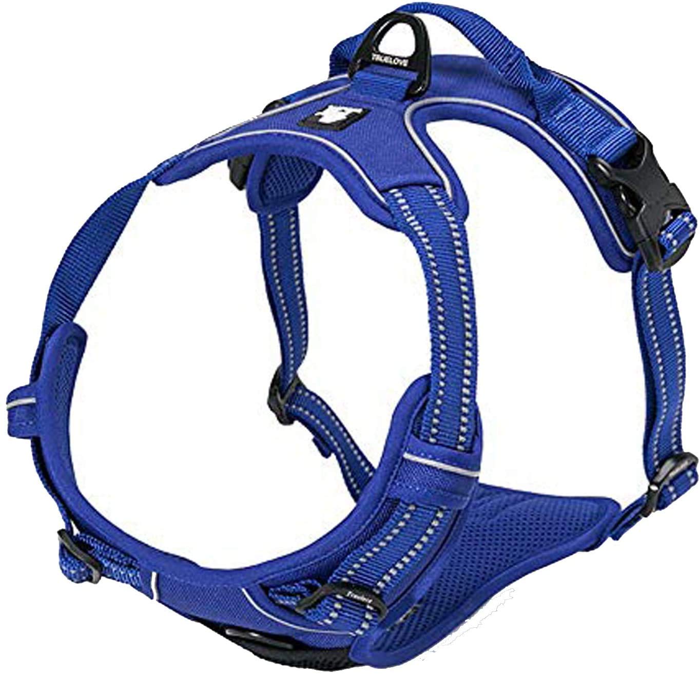 Photo 1 of TRUE LOVE Adjustable No-Pull Dog Harness Reflective Pup Vest Harnesses Comfortable Control Brilliant Colors Truelove TLH5651(Royal Blue, XL)