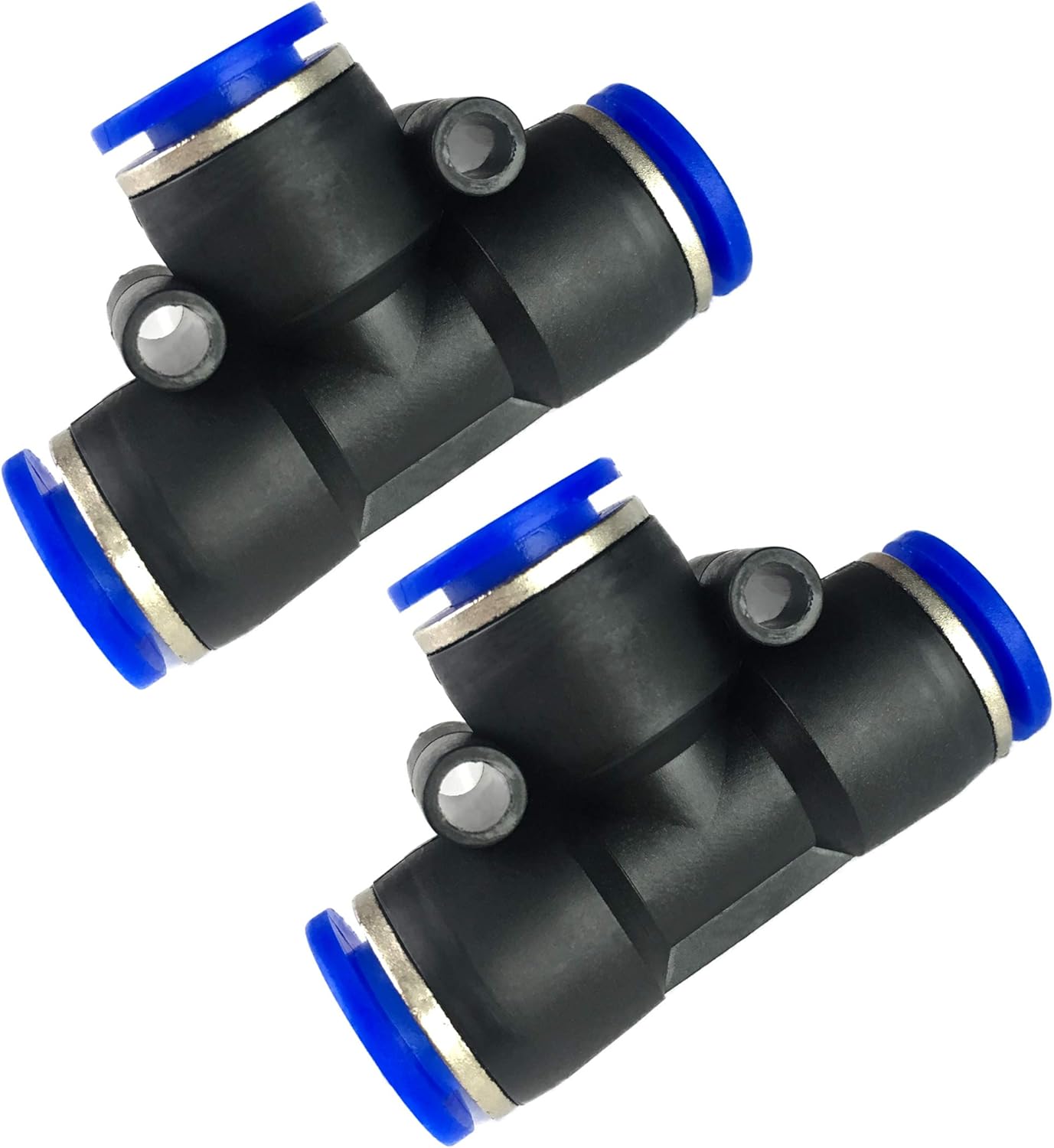 Fuel Line Connector Quick Connect Tee for 3/8 OD Nylon