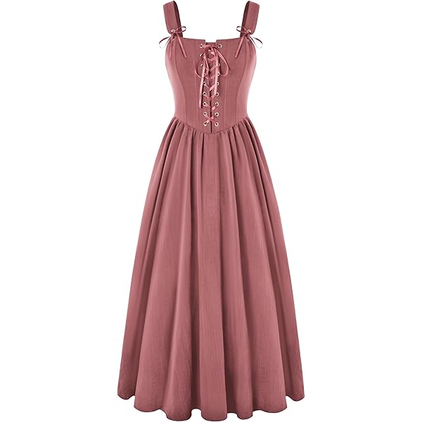 Vestido Medieval Renacentista Para Mujer – Diseño Gótico De Hombros Descubiertos, Cintura Cruzada Y Mangas Trompeta, Perfecto Para Cosplay, Halloween Y Fiestas Temáticas