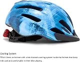 LEPESFON Kids Bike Helmet 50-57CM with Light & Visor for Boys Girls Cycling view 7