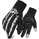 RIGWARL Waterproof Winter Gloves for Cold Weather, Touchsreen Anti-Slip Gloves Liner for Men Women Cycling Drving Runing Hiking Walking