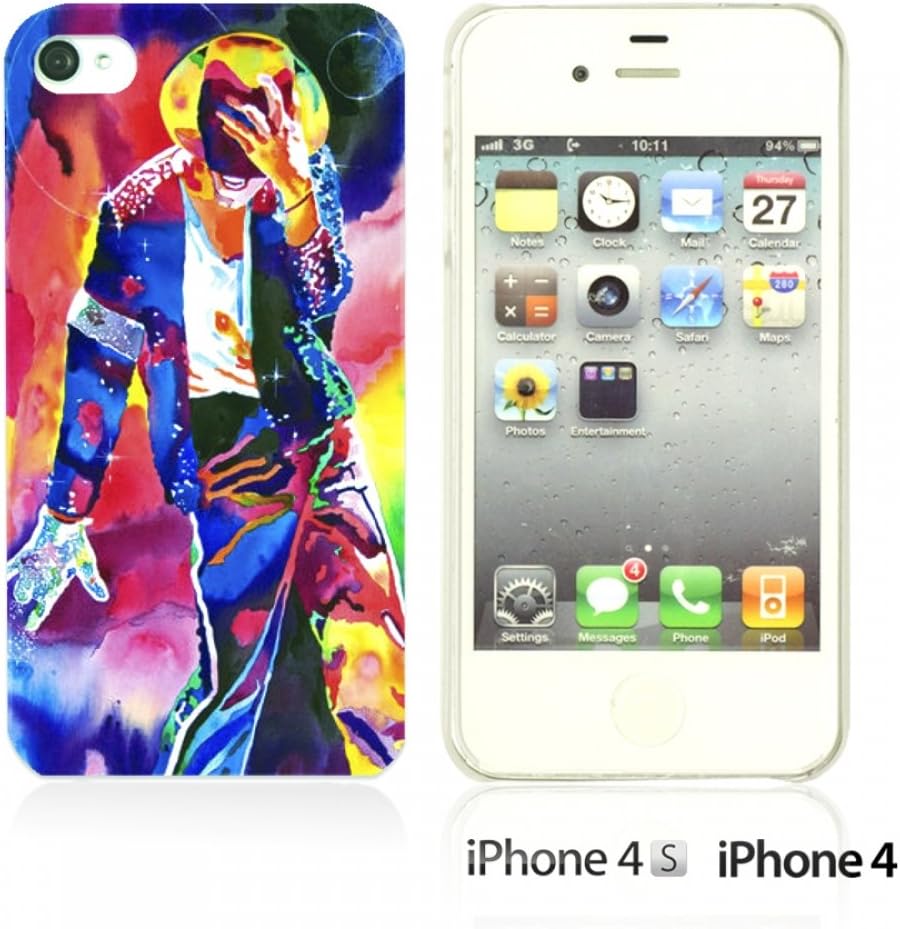 OBiDi - Celebrity Star Hard Back Case for Apple iPhone 4S / Apple iPhone 4 - Michael Jackson SHOW