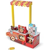 Melissa & Doug Disney Snacks & Popcorn Wooden Pretend Play Food Counter – 33 Pieces - FSC CertifiedMickey Mouse, Minnie, Wood