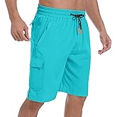 Men's Swim Trunks Quick Dry Board Shorts with Zipper Pockets Beach Shorts Bathing Suits for Men - No Mesh Liner