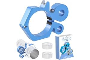 BGICK Sublimation Tumblers Pinch 20 Oz, with Heat Tape Dispenser, Pinch Tumbler Clamp Grip Tool, Supplies for Sublimation Paper & Tumblers with 2 Rolls Sublimation Blanks Thermal Tape (Blue)