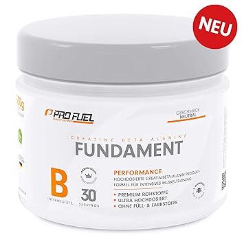 FUNDAMENT | Creatin (Creapure®) & Beta Alanin (CarnoSyn™) | Die Basis für KRAFT und REGENERATION | DAS ORIGINAL von ProFuel |