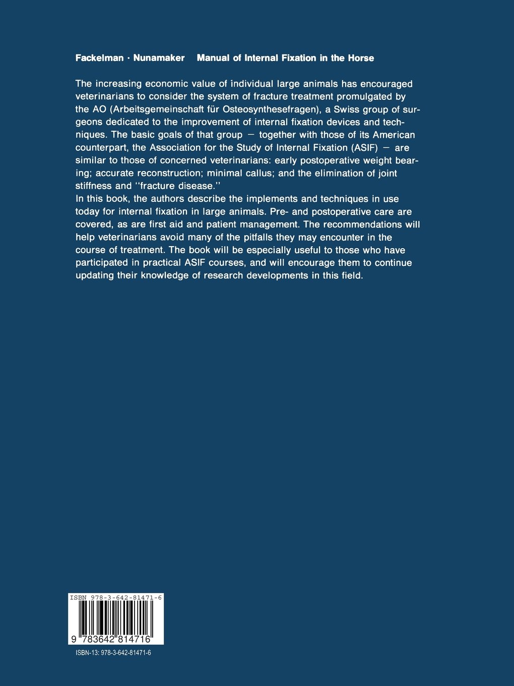 Buy Manual of Internal Fixation in the Horse Book Online at Low Prices in  India | Manual of Internal Fixation in the Horse Reviews & Ratings -  Amazon.in