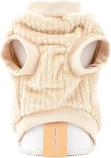 SMALLLEE_LUCKY_STORE Pet Ribbed Fleece Jumpers XS S Dog Cat Pullover view 2
