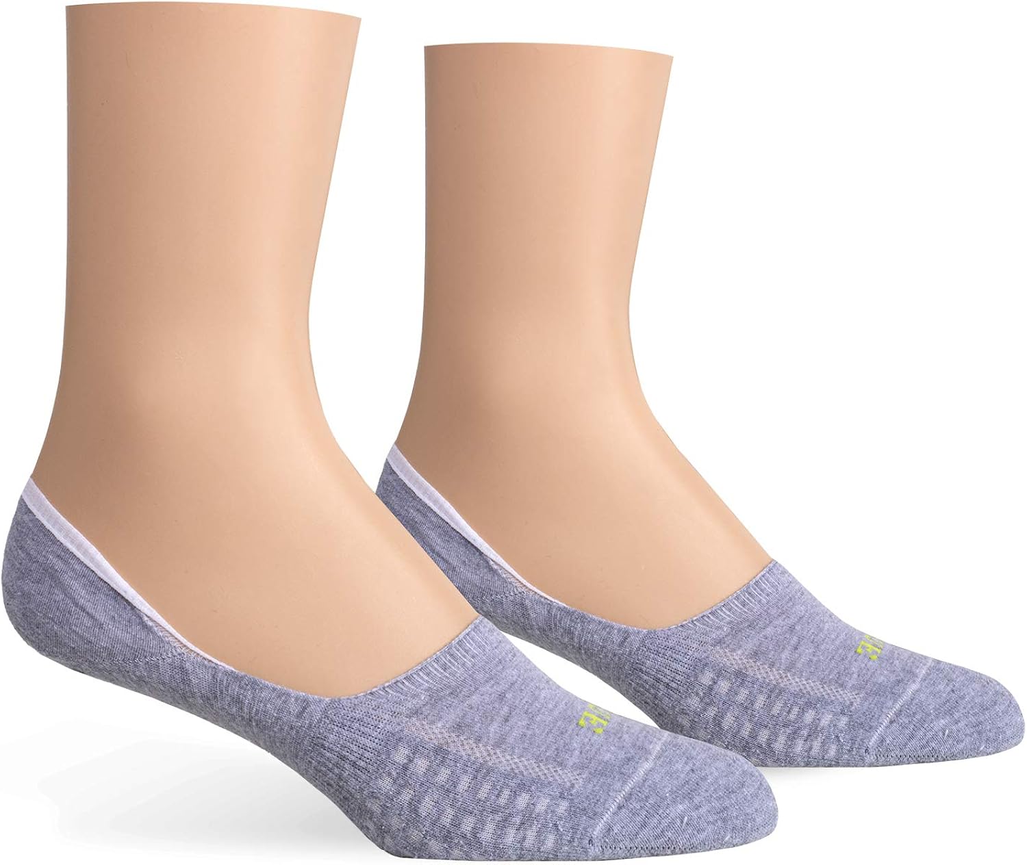 HUE Women's Air Cushion No-Show Liner Socks, 3-Pair, light charcoal heather/Grey, One Size at  Women’s Clothing store