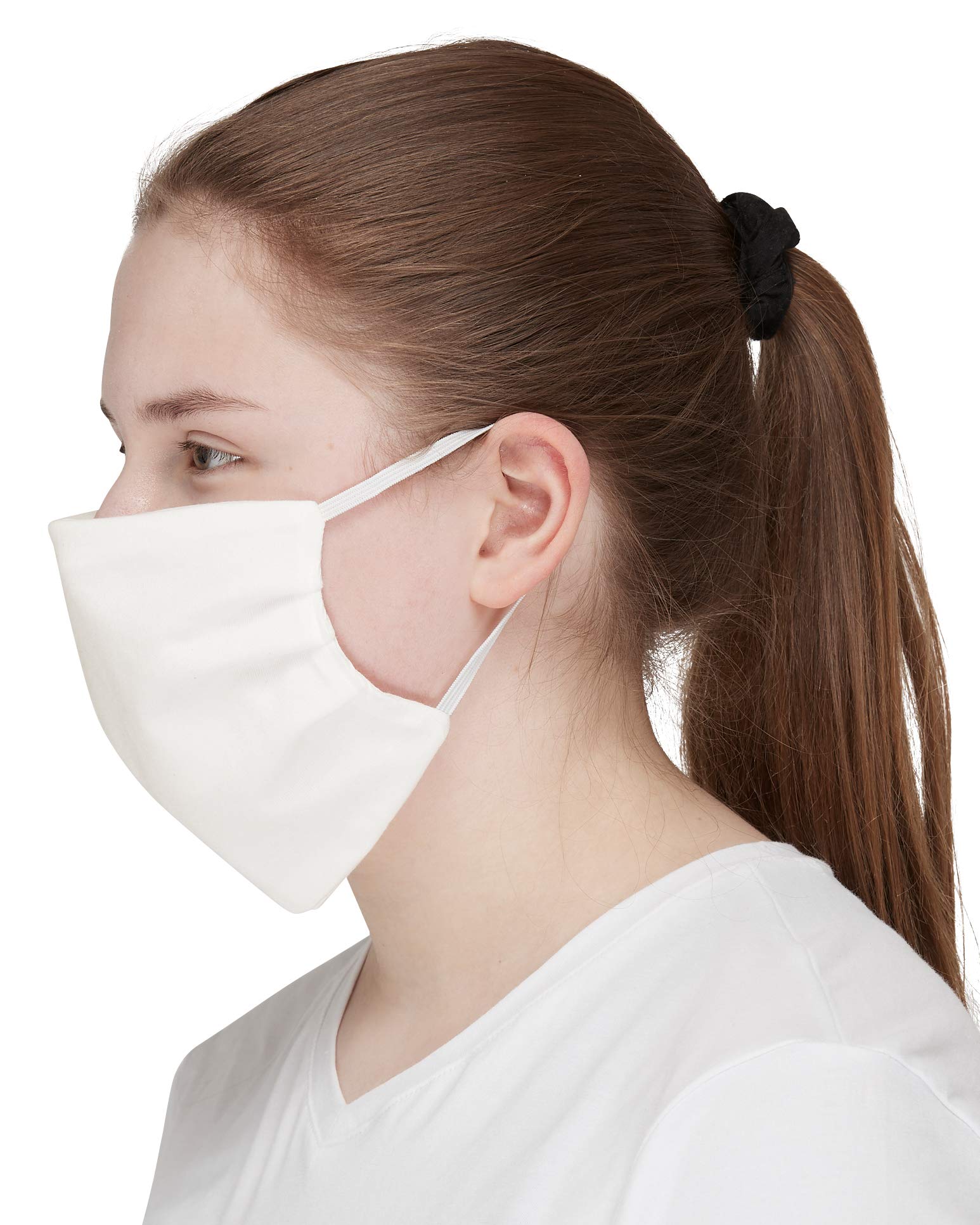 loud + proud Unisex 10 m. Ohrgummi Mund- und Nasenmasken, Natur, one zize