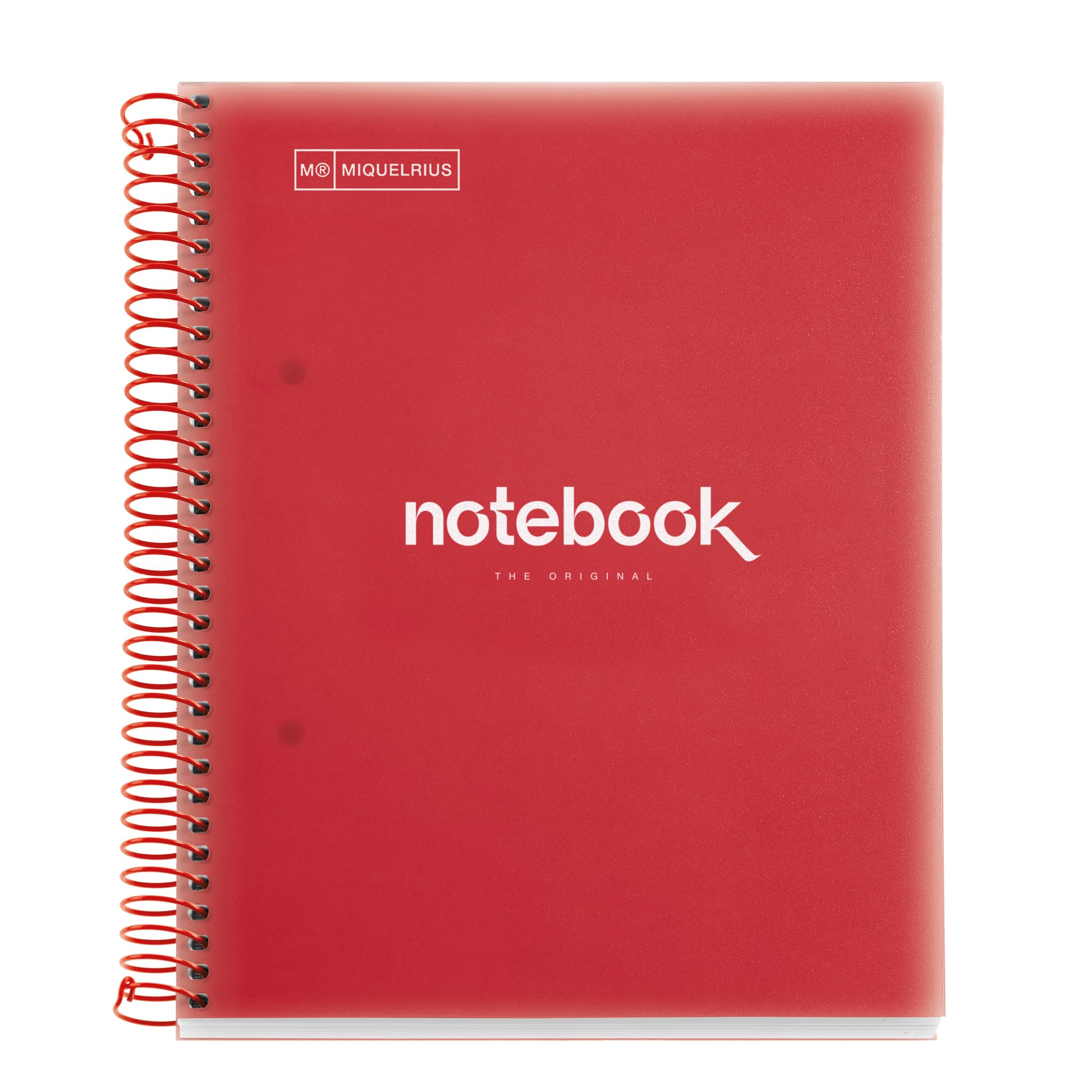 Miquelrius 49948 - Notebook A5 120 Horizontal 90 Grams PP Emotions Red