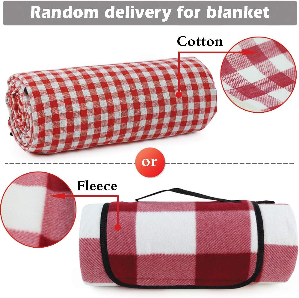 INNO STAGE Willow Picnic Basket for 2 Persons, Wicker Hamper Set with ...