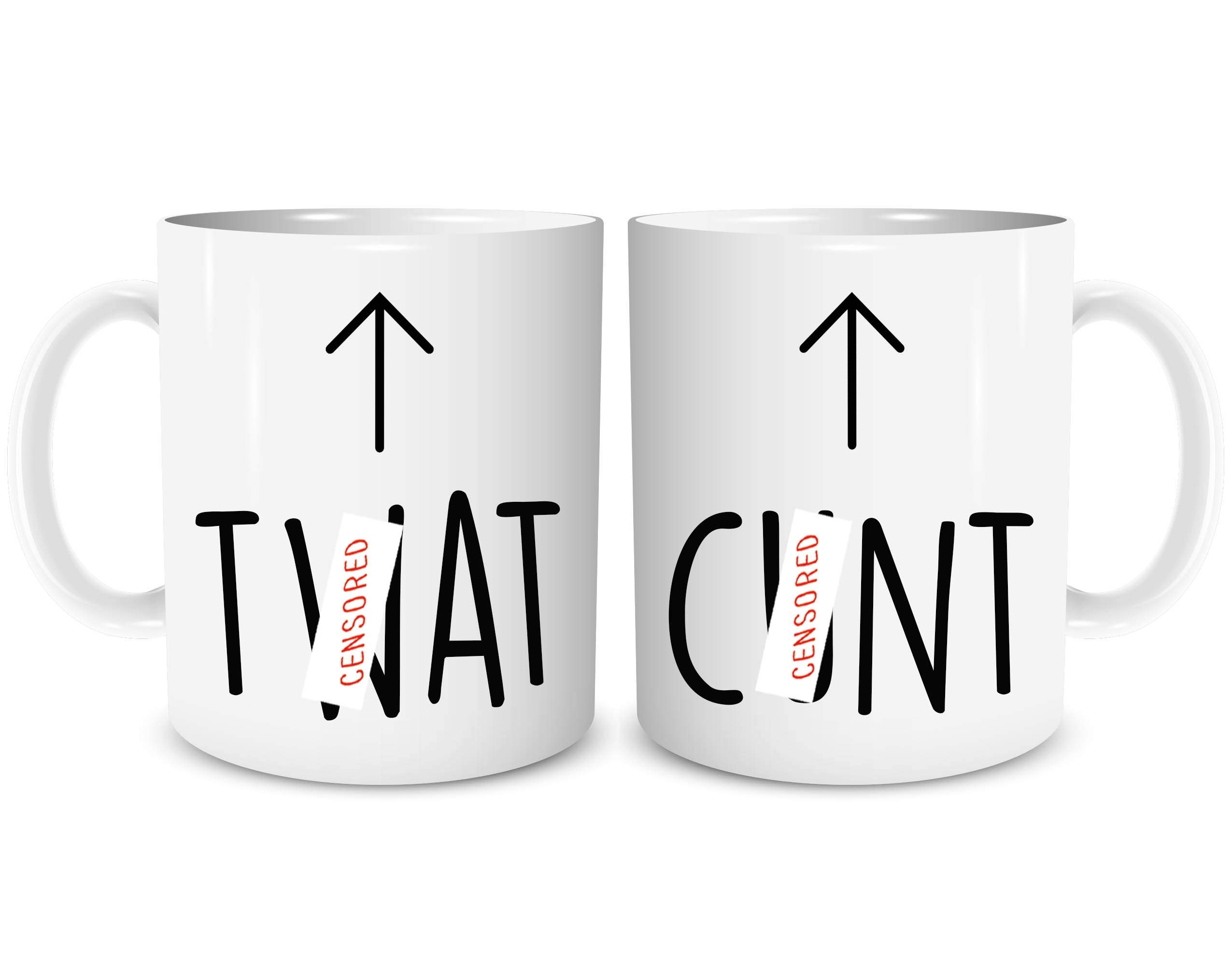 Funny Mugs T*at Mug C*nt Mug Couples Gift Husband Wife Girlfriend Boyfriend Gifts Humour Banter Novelty Christmas Present Jokes WSDMUG1298