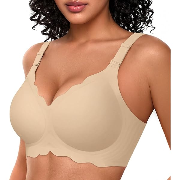 Seamless Front Closure Strapless Bra - Push Up Bandeau Bralette For Women Plus Size