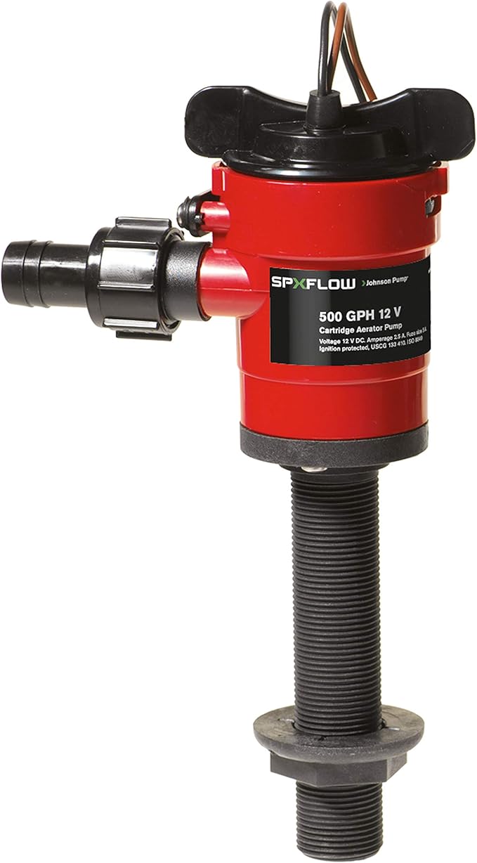aerator pump for livewells on Amazon Com Johnson Pump 28703 Aerating Pump 750 Gph Straight Red Automotive