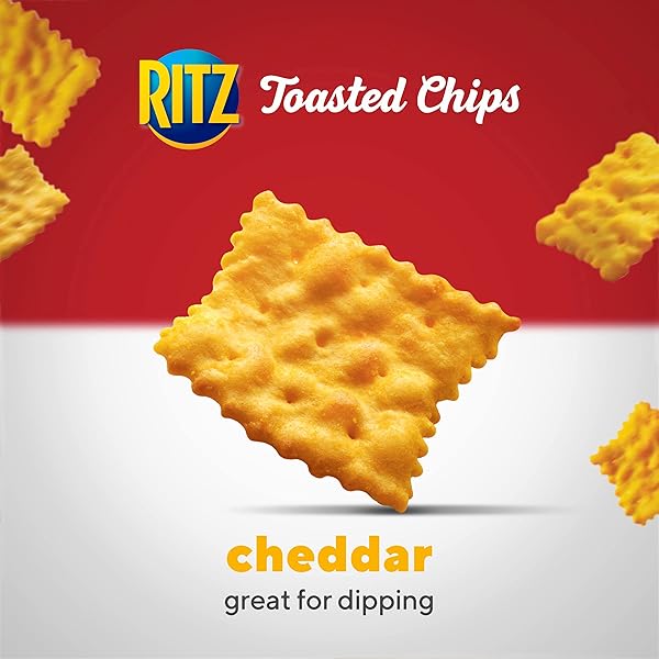 RITZ TOASTED CHIPS CHEDDAR CRACKERS, 8.1 OZ