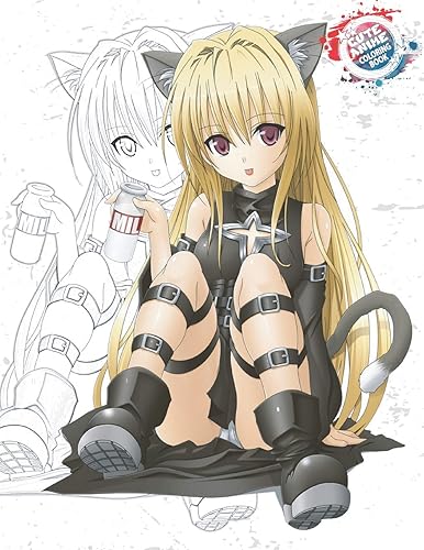 Download Cute Anime Coloring Book: Coloring Book with Cute Kawaii Girls - Fun Female Japanese Cartoons and Relaxing Manga PDF