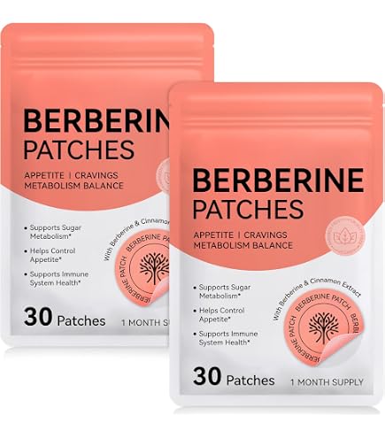 VSKZFSRY Adesivos Berberine, Patch Berberine para homens e