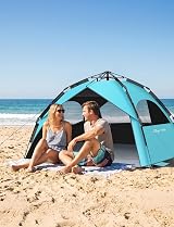 Glymnis Large Pop Up Beach Tent 4-6 Persons Instant Sun Shelter UV Protection view 8