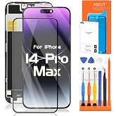 INCELL for iPhone 14 Pro Max Screen Replacement for iPhone 14 Pro Max FHD LCD Display COF,Face ID,True Tone A2894 A2651 A2893 A2895 3D Touch Digitizer Screen Assembly Repair Part