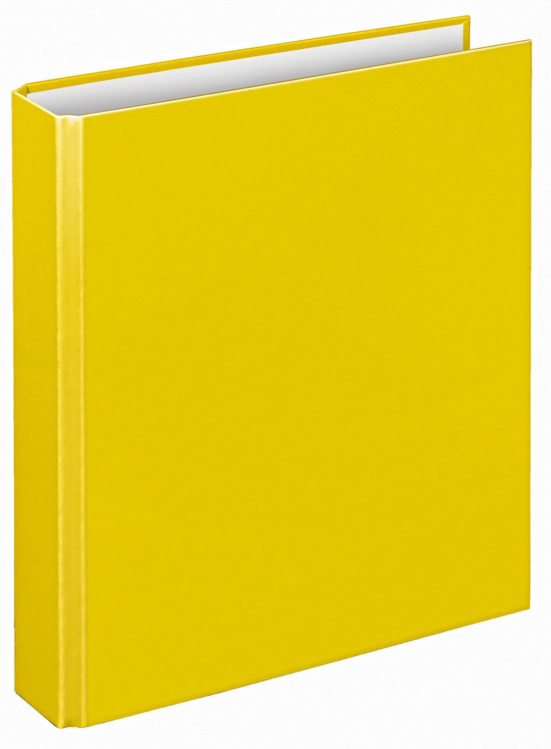 VELOFLEX 1151010 Basic Ring Binder, DIN A5, Pack of 1, Yellow, Filling Height 25 mm, Ring Binder with 2 Ring Mechanisms, Narrow Folder