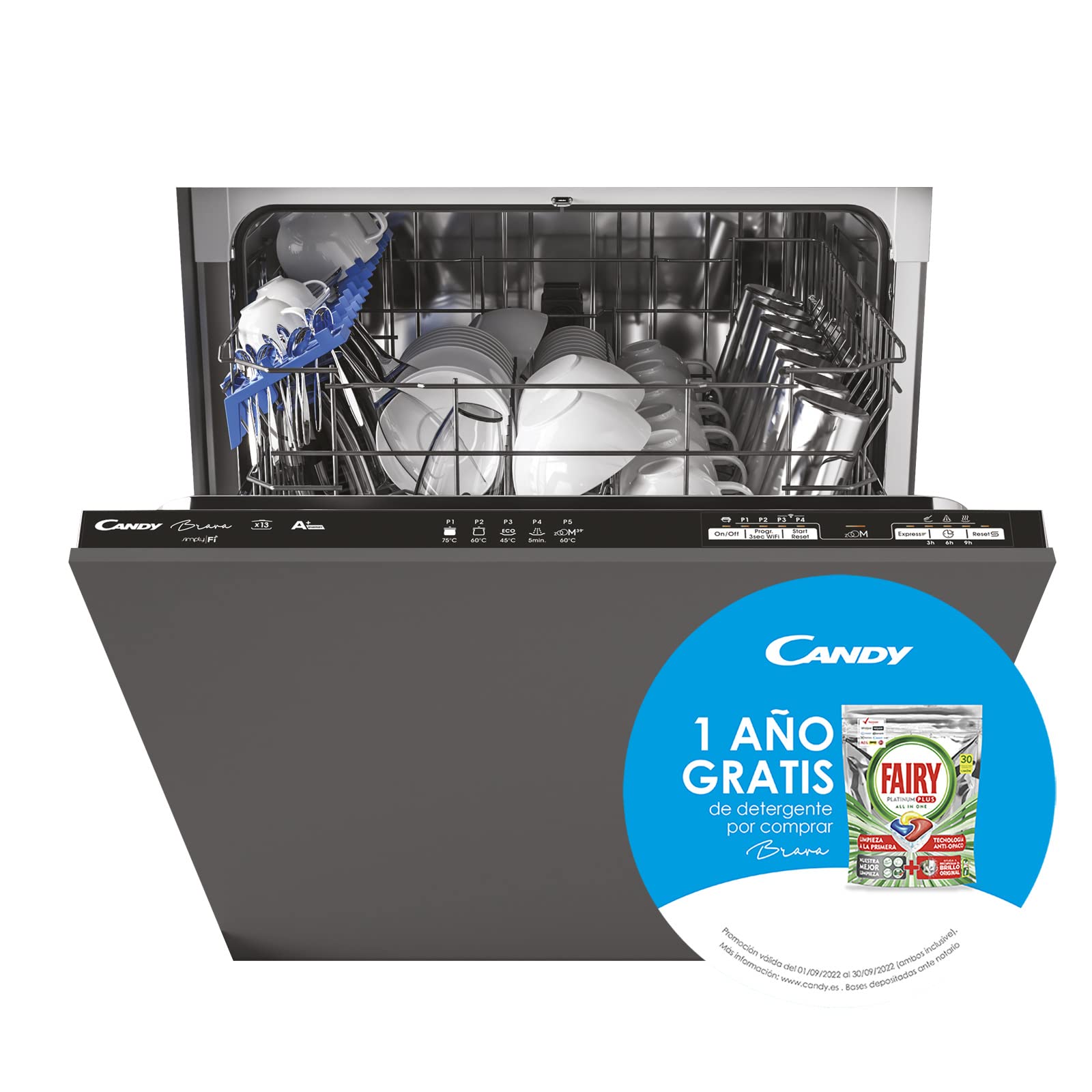 Candy-Brava-CDIN-1L380PB-Lavavajillas-Integrable-60-CM-13-Servicios-Digital-Wi-Fi-Alexa-y-Google-Home-5-Ciclos