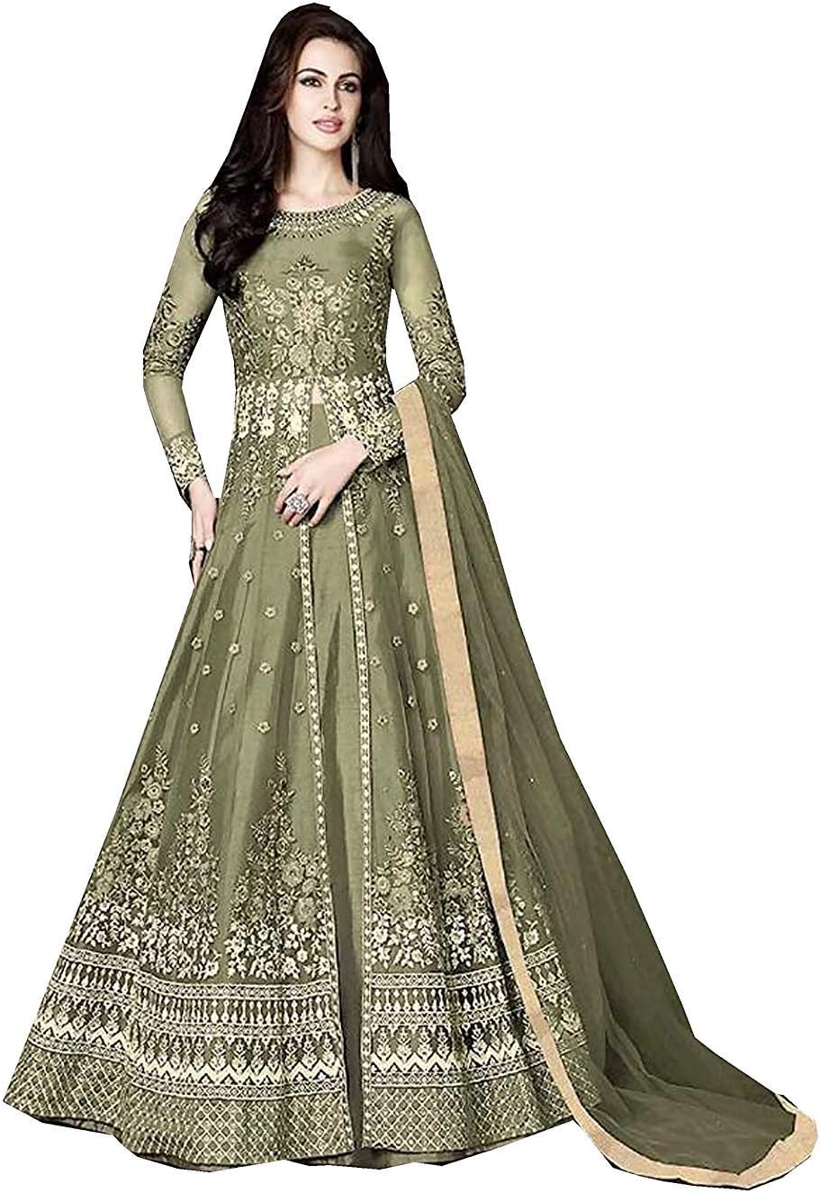 Nindot Indian/Pakistani Bollywood Party Wear Long Anarkali Gown for Womens