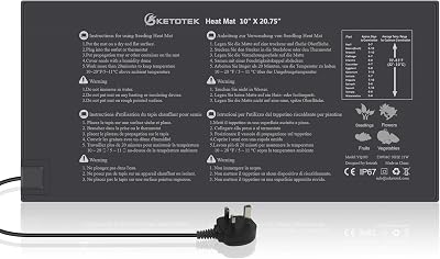 KETOTEK Seedling Heat Mat 21W Waterproof Plant Warming Pad 220V