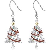 Christmas Earrings Christmas Tree Earrings Sterling Silver Tree Jewelry Christmas Gifts for Women