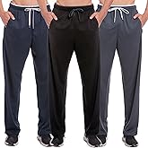 SACUIMAN Mens Sweatpants with Zipper Pockets Open Bottom Athletic Pants for Workout,Running,Training,Jogging,Gym